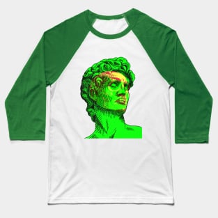 David Skull Interactive Magenta&Green Filter T-Shirt #2 By Red&Blue Baseball T-Shirt